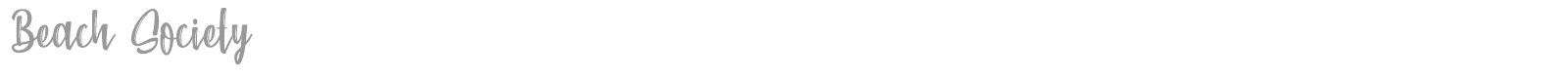 Beach Society font preview